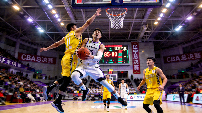 CBA总决赛辽宁本钢队与浙江广厦队的比赛精彩镜头